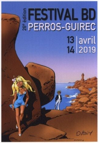 Dany, Carte postale signée, Festival de Perros-Guirec, 2019