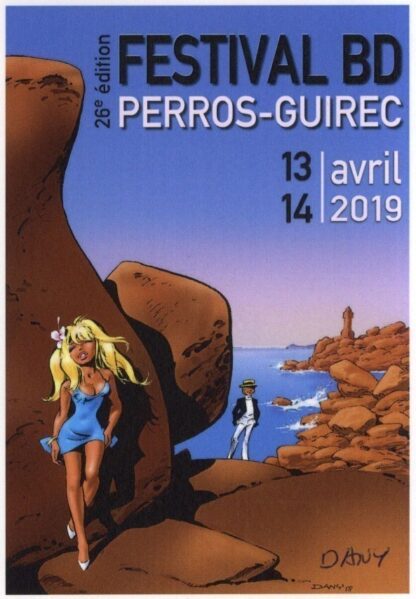 Dany, Carte postale signée, Festival de Perros-Guirec, 2019
