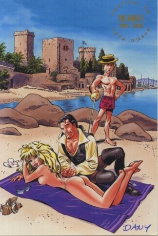 Dany : Carte postale signée : 10 ans Festival BD Côte d'azur : Carte 10 : 2005