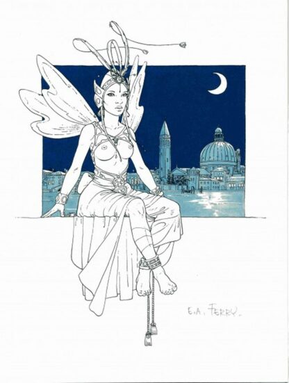 Ferry, Ian Kaledine, Ex-libris offset, Fée
