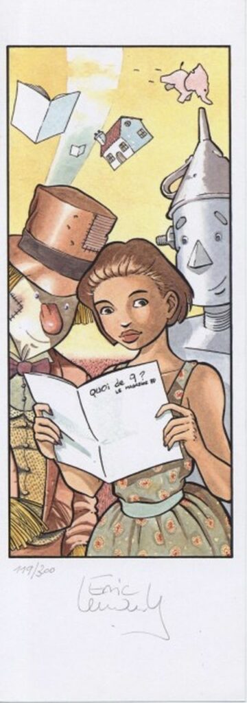 Lenaerts, Les Royaumes des Borée, Ex-libris offset signé, Quoi de 9 ?
