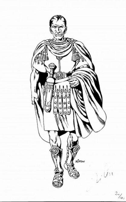 Vae Victis : Mitton : Ex-libris offset signé : César