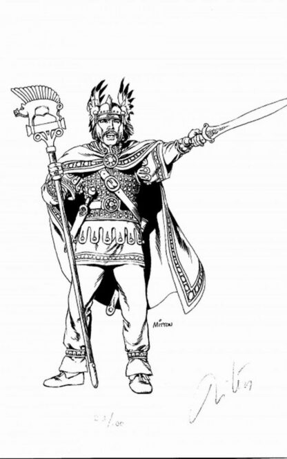 Vae Victis : Mitton : Ex-libris offset signé : Vercingétorix