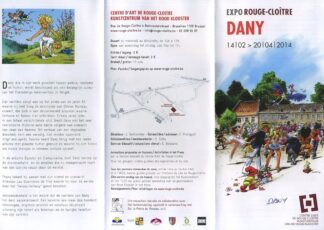 Dany : Flyer publicitaire offset signée : Expo Rouge-Cloître : 2014