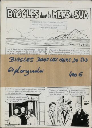 Biggles dans les Mers du Sud - 64 planches originales