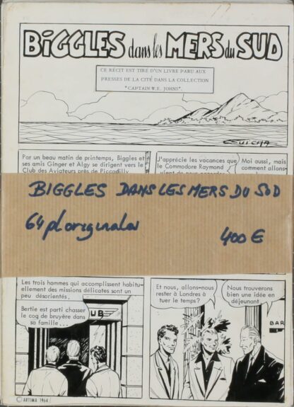 Biggles dans les Mers du Sud - 64 planches originales