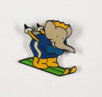 De Brunhoff, Babar, Pin's, Babar en ski
