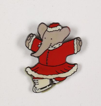 De Brunhoff, Babar, Pin's,  Céleste patine