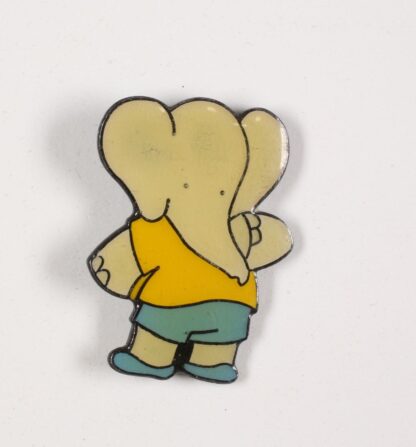 De Brunhoff, Babar à la plage, Pin's, Pom