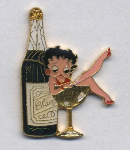 Betty Boop Pin's Champagne
