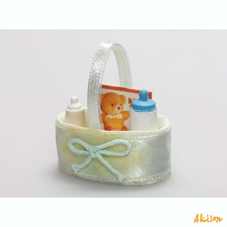 Maison de poupée Panier pour bébé 1/12