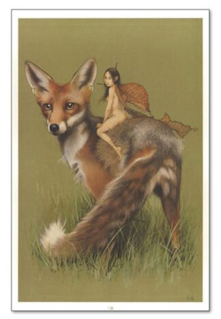 Erle, Affiche offset, Elfe et renard