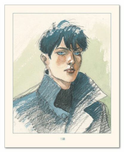 Le cahier bleu, Juillard, Affiche offset, Portrait de Louise