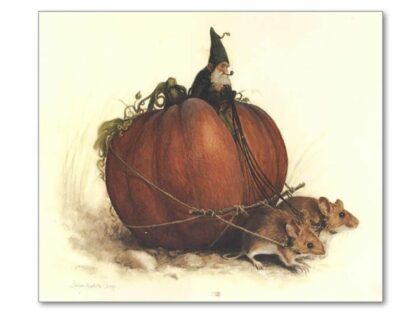 Monge, Féerie, Affiche offset, Lutin et citrouille
