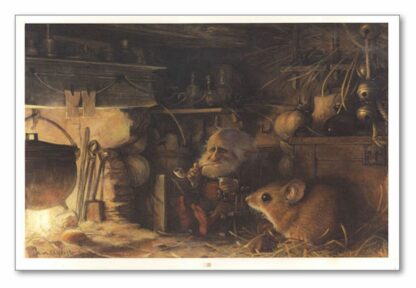 Monge, Féerie, Affiche offset, Lutin dans grenier