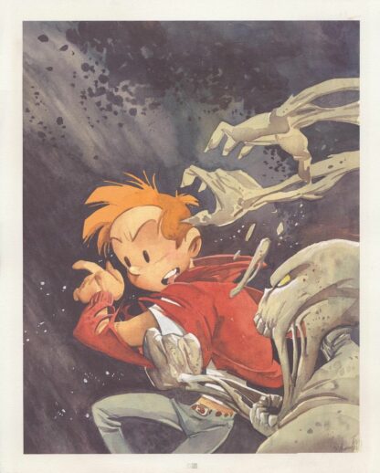 Munuera, Morvan, Spirou et Fantasio, Affiche offset, L'homme qui ne voulait pas mourir