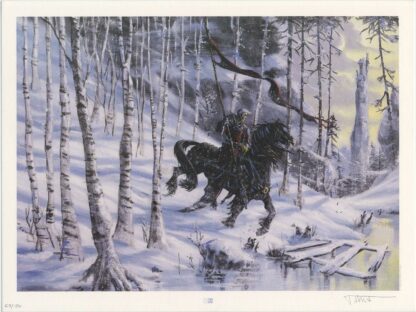 Tiburce, Affiche Offset Signée, Gorn à cheval