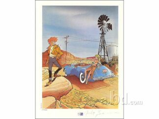Benn, Woogee, Ex-libris offset signé, Voiture