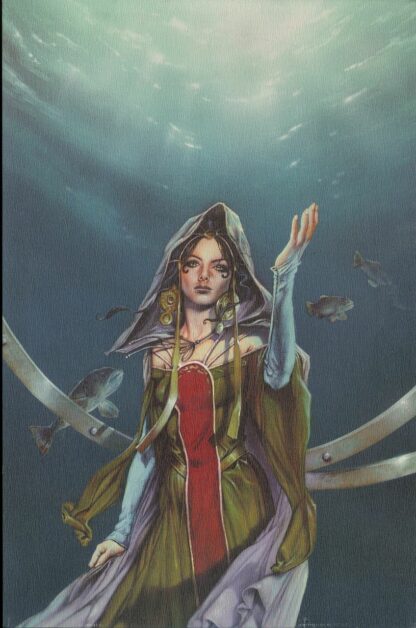 Femme sous l'eau