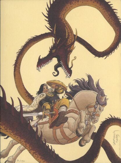 Arthur combattant le dragon