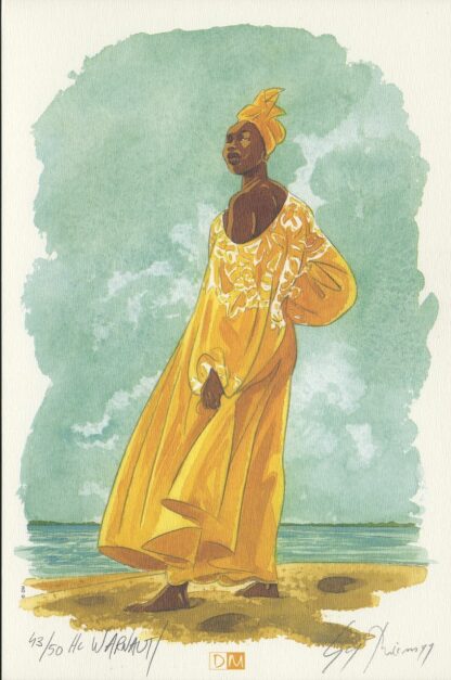 Warnauts, Les Suites Vénitiennes, Ex-libris offset signé, Africaine