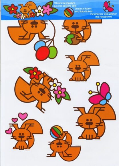 Spirou et Fantasio, Stickers autocollants de Spip
