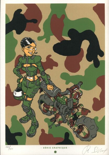 Buchet, Sillage, Ex-lbris, Navis en tenue de Camouflage