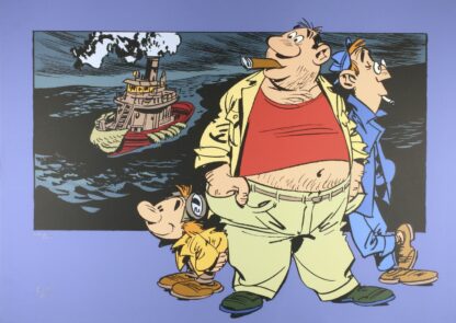 Conrad, Les Innommables, Sérigraphie signée, Le bateau