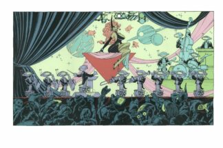 Tota, Aquablue, Sérigraphie signée, Le concert des Cybots