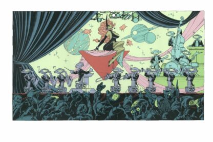 Tota, Aquablue, Sérigraphie signée, Le concert des Cybots