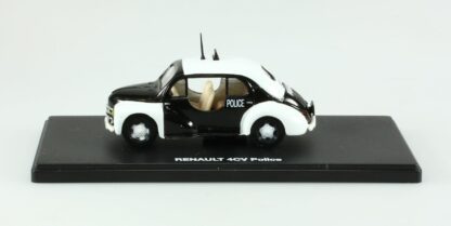 Renault 4CV, Police, Blanche et noire, Voiture miniature 1/43