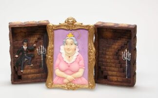 Rowling, Harry Potter, Statuette en résine, Fat lady Mirror