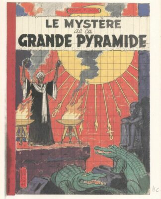 Jacobs, Blake et Mortimer, Affiche offset, Le Mystère de la Grande Pyramide