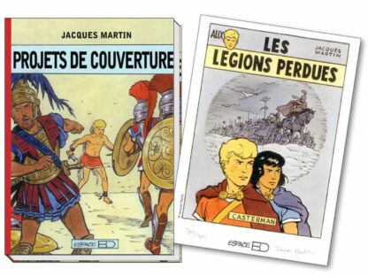 Martin, Alix, Lefranc, Recueil avec Ex-libris signé, Projets de couverture