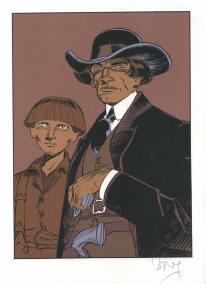 boucq-bouncer-ex-libris-serigraphie-signe-bouncer-et-jeune-garcon