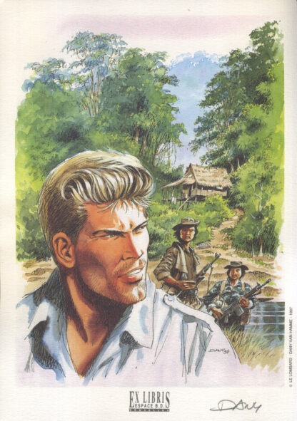 Histoire sans héros, Dany, Ex-libris offset signé, Guérilleros