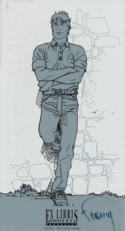 Largo Winch : Adossé à un mur (calque)