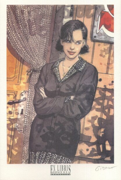 Gibrat, Le Sursis, Ex-libris offset signé, Cécile