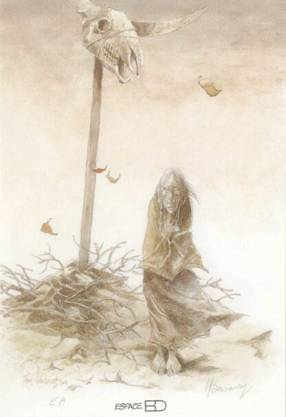 Hausman, Les chasseurs de l'aube, Ex-libris offset signé, Totem