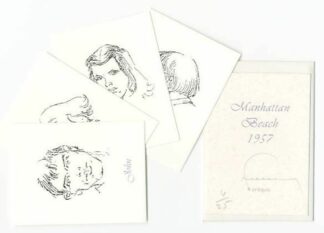 Hermann ex-libris signé - Galerie de portraits (n&b)