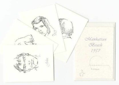 Hermann ex-libris signé - Galerie de portraits (n&b)