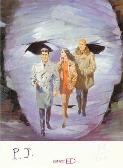 Vernes, Joubert, Ex-libris offset numéroté signé, Bob Morane