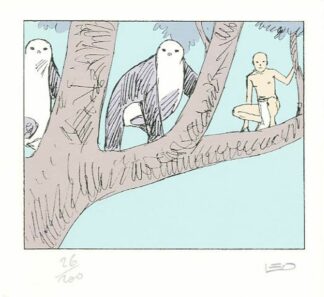 Bételgeuse, Léo, Ex-libris sérigraphié signé, Les Lums