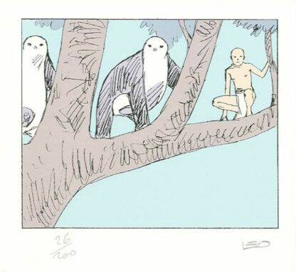 Bételgeuse, Léo, Ex-libris sérigraphié signé, Les Lums