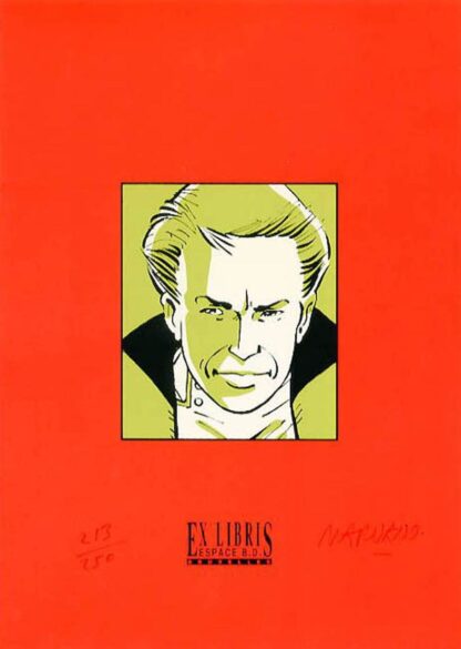 Marvano, Dallas Barr, Ex-libris sérigraphié signé, Dallas