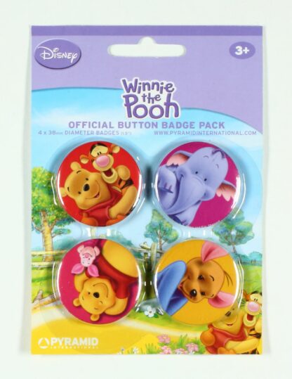 Winnie l'Ourson et ses amis 4 badges Disney (2è version)