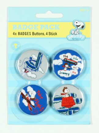 Snoopy, 4 badges Snoopy dans les airs (2ème version)