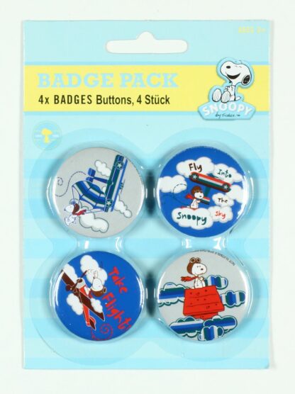 Snoopy, 4 badges Snoopy dans les airs (2ème version)
