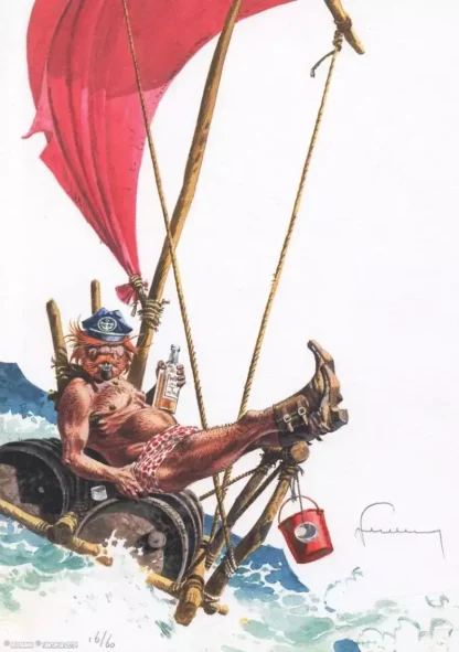 ex-libris Bernard Prince Hermann Barney radeau signé