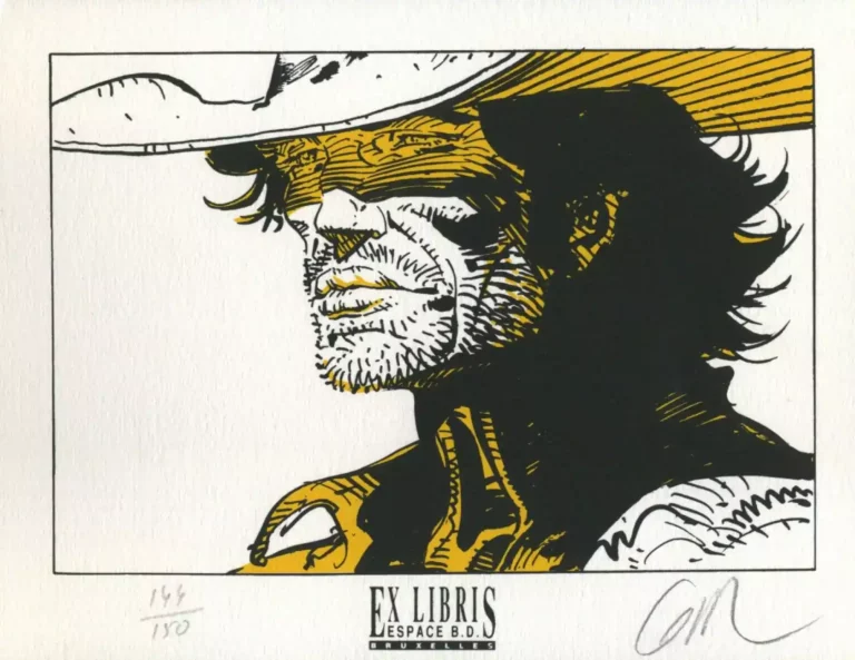 ex-libris-blueberry-sous-le-soleil-serigraphie-numerote-signe-giraud